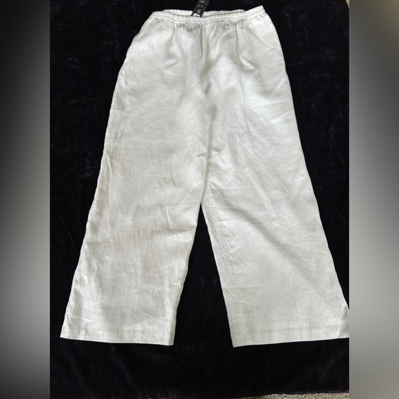 LINEN PANTS I.C. Collection by Connie.    NEW WITH TAGS - Picture 1 of 8